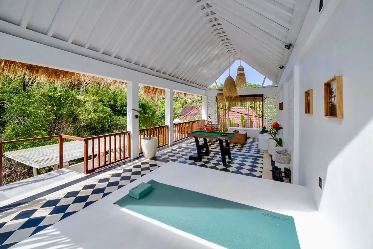 Coin détente et yoga de la Villa Tropikarma, Nusa Penida